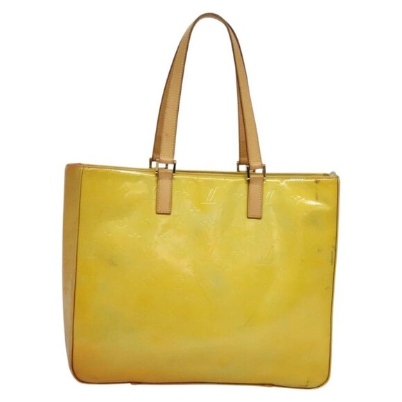 LOUIS VUITTON Monogram Vernis Columbus Tote Bag Gris M91028 LV Auth 136524 - Picture 2 of 16